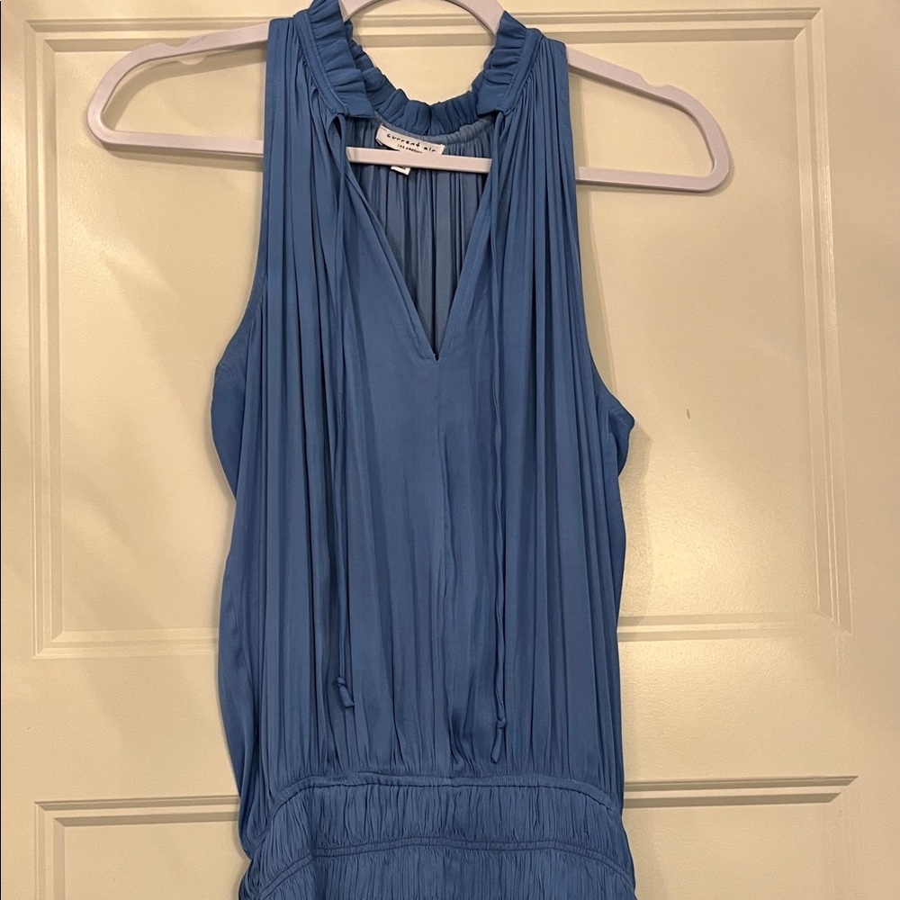 Current Air Light Blue Gathered sleeveless Dress XS